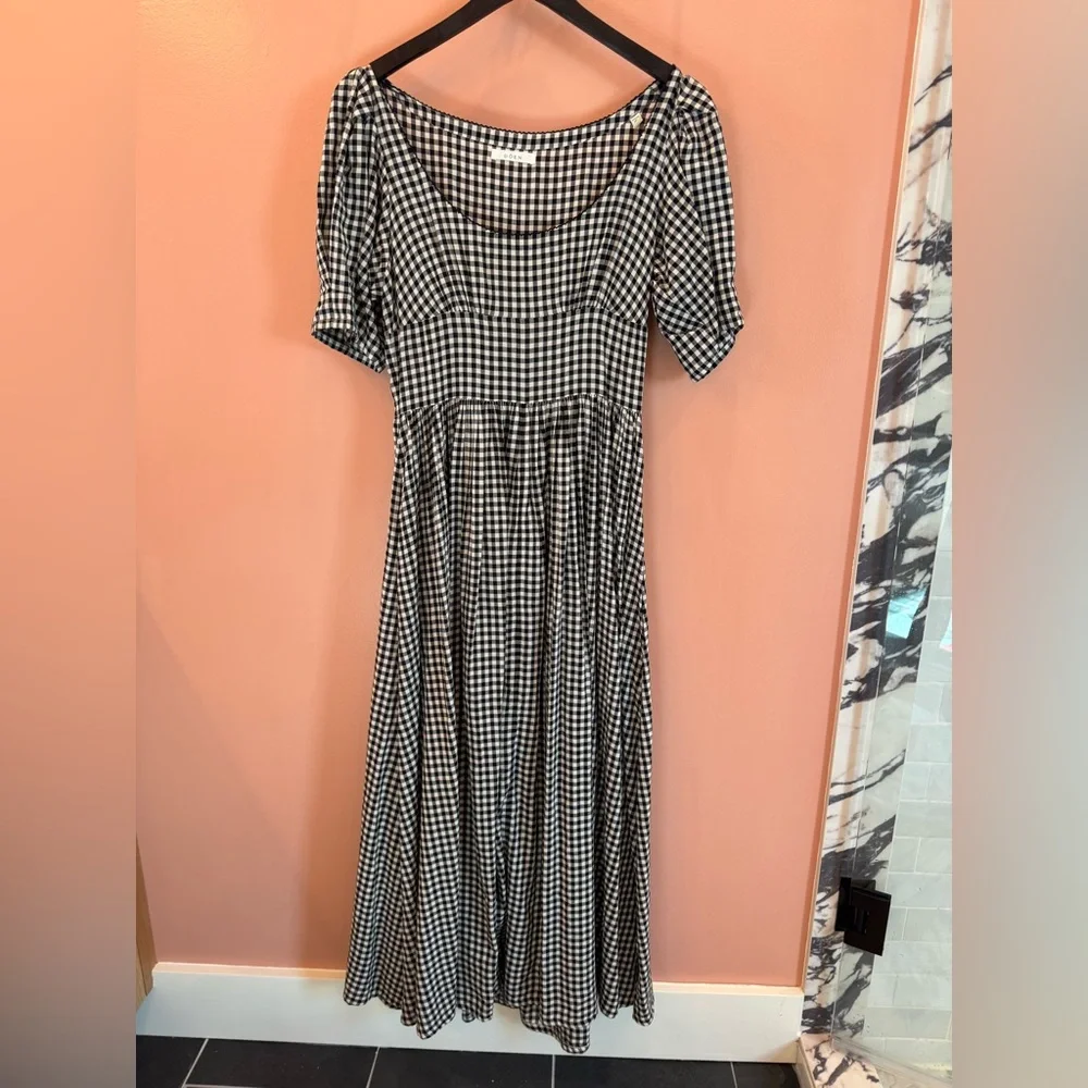 Doen Black and White Gingham Dress - Picture 1 of 9